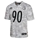 Zennovawear T.J. Watt 90 Pittsburgh Steelers 2024 Salute to Service Game YOUTH Jersey - Arctic Camo