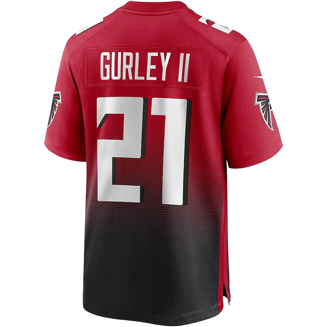 Zennovawear Todd Gurley II 21 Atlanta Falcons Men 2nd Alternate Game Jersey - Red