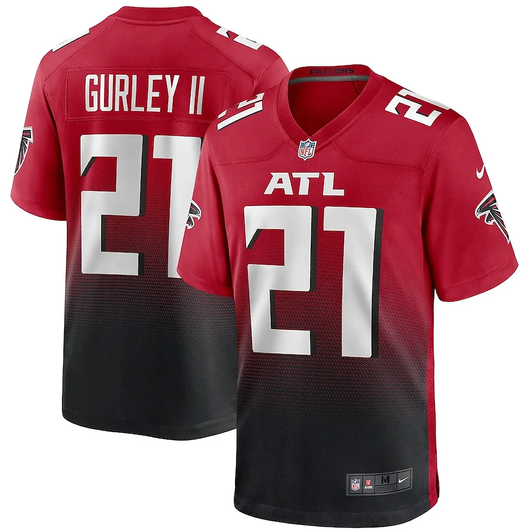 Zennovawear Todd Gurley II 21 Atlanta Falcons Men 2nd Alternate Game Jersey - Red