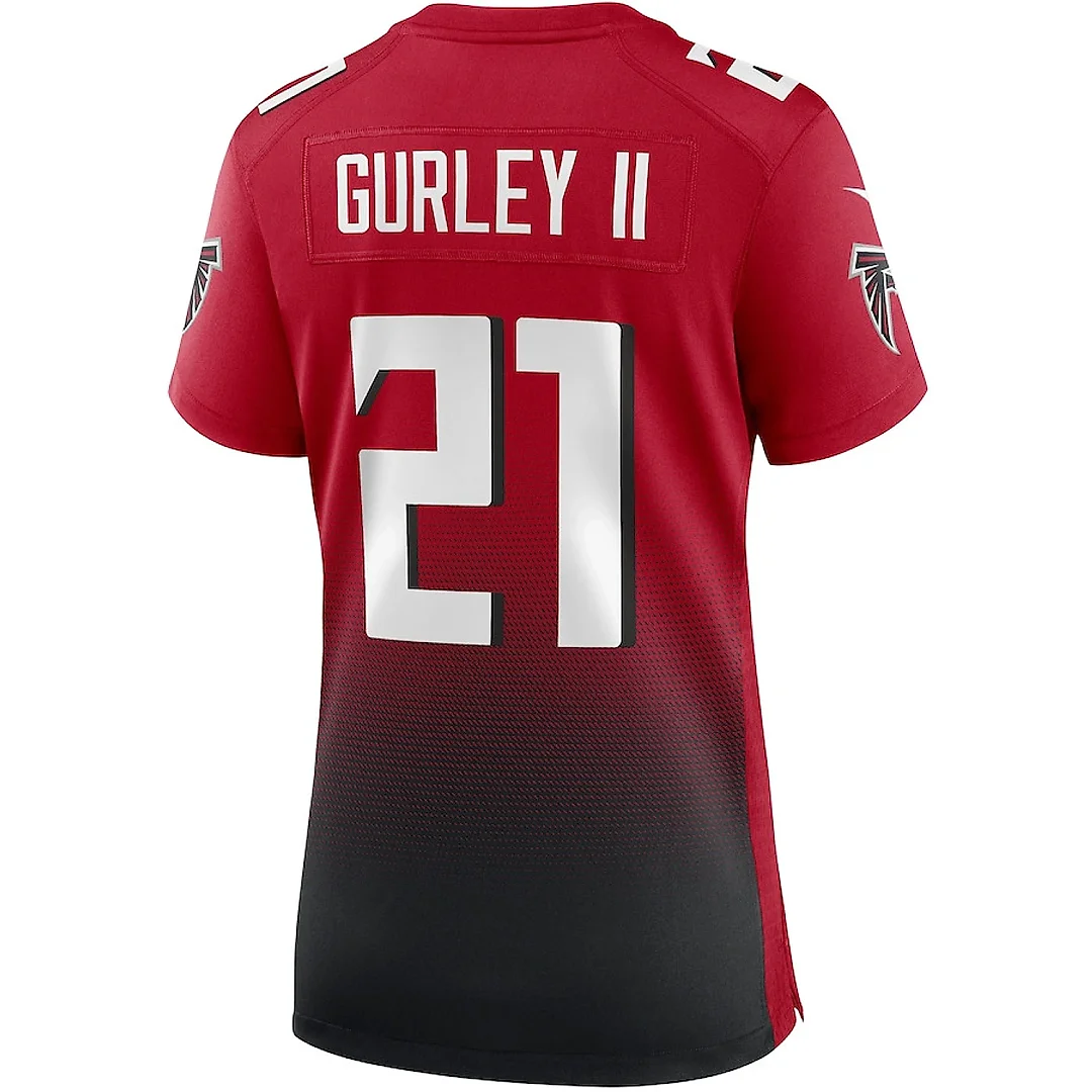 Zennovawear Todd Gurley II 21 Atlanta Falcons Women 2nd Alternate Game Jersey - Red