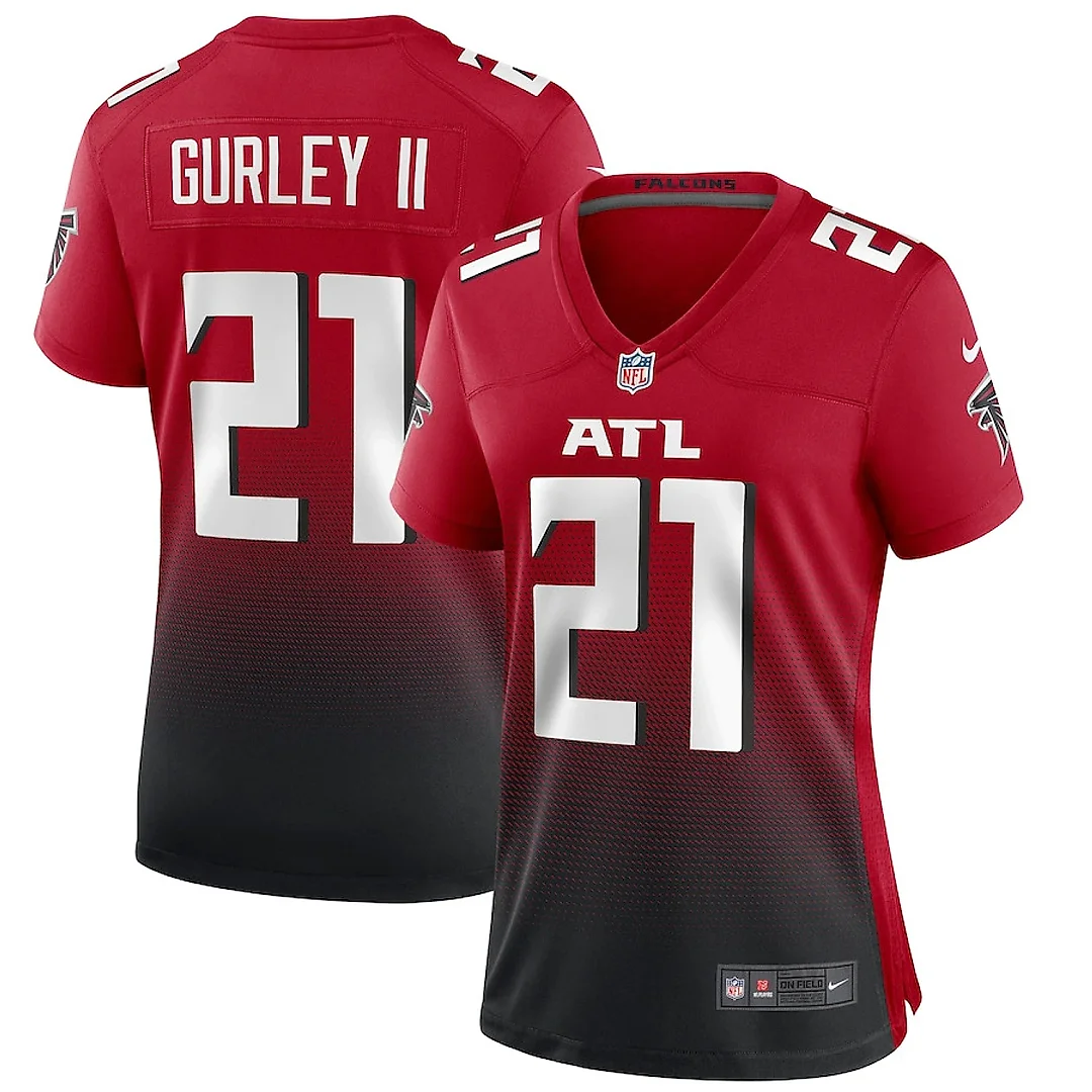 Zennovawear Todd Gurley II 21 Atlanta Falcons Women 2nd Alternate Game Jersey - Red