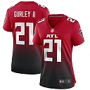 Zennovawear Todd Gurley II 21 Atlanta Falcons Women 2nd Alternate Game Jersey - Red