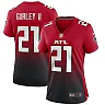 Zennovawear Todd Gurley II 21 Atlanta Falcons Women 2nd Alternate Game Jersey - Red