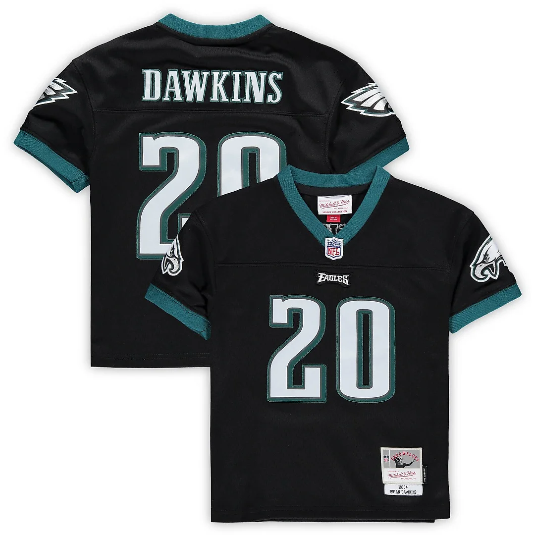 Zennovawear Brian Dawkins Philadelphia Eagles Toddler 2004 Retired Legacy Jersey - Black