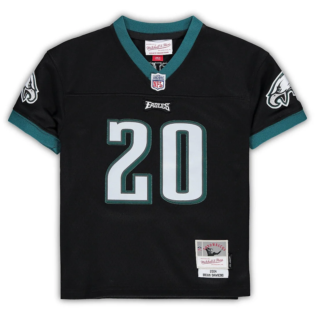Zennovawear Brian Dawkins Philadelphia Eagles Toddler 2004 Retired Legacy Jersey - Black