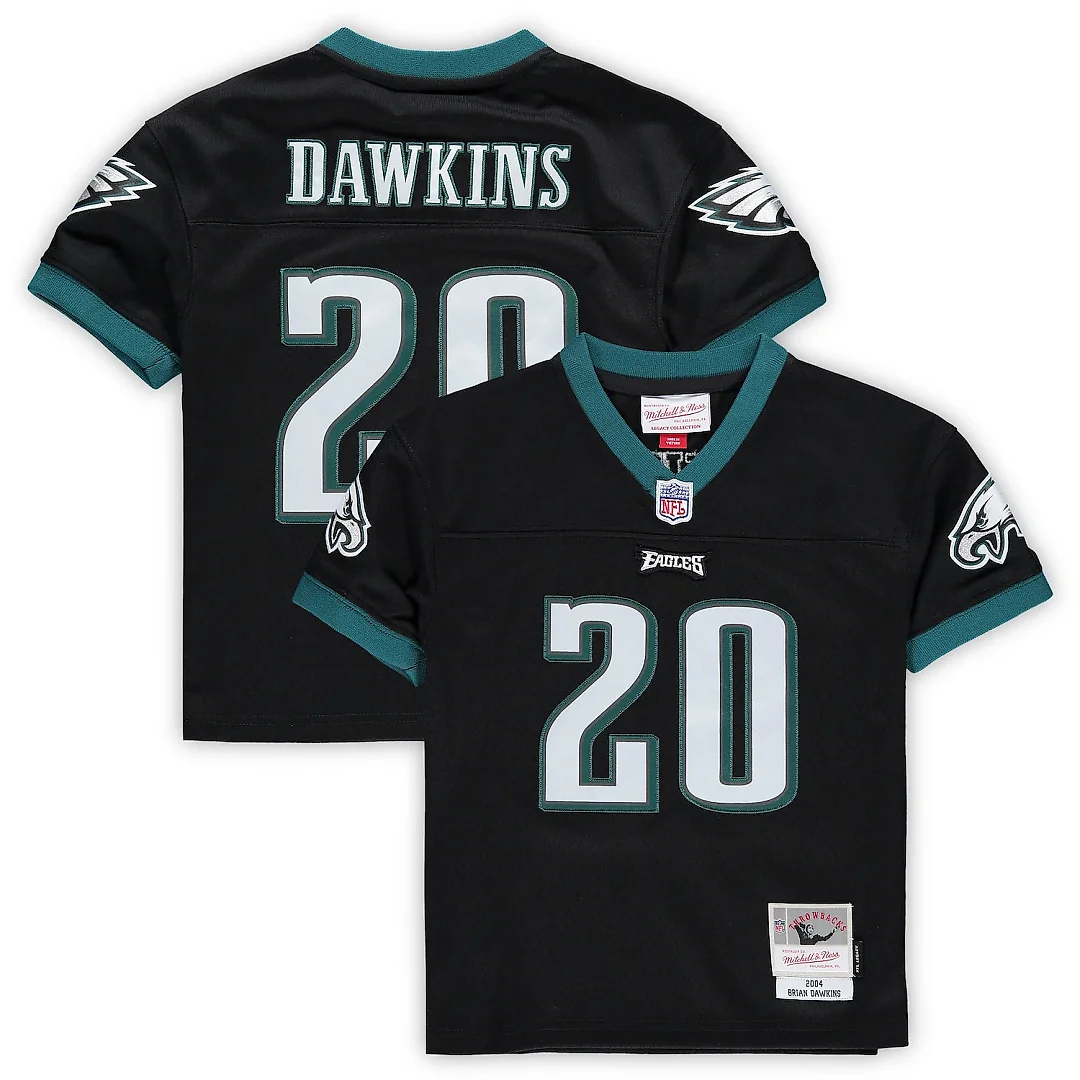 Zennovawear Brian Dawkins Philadelphia Eagles Toddler 2004 Retired Legacy Jersey - Black