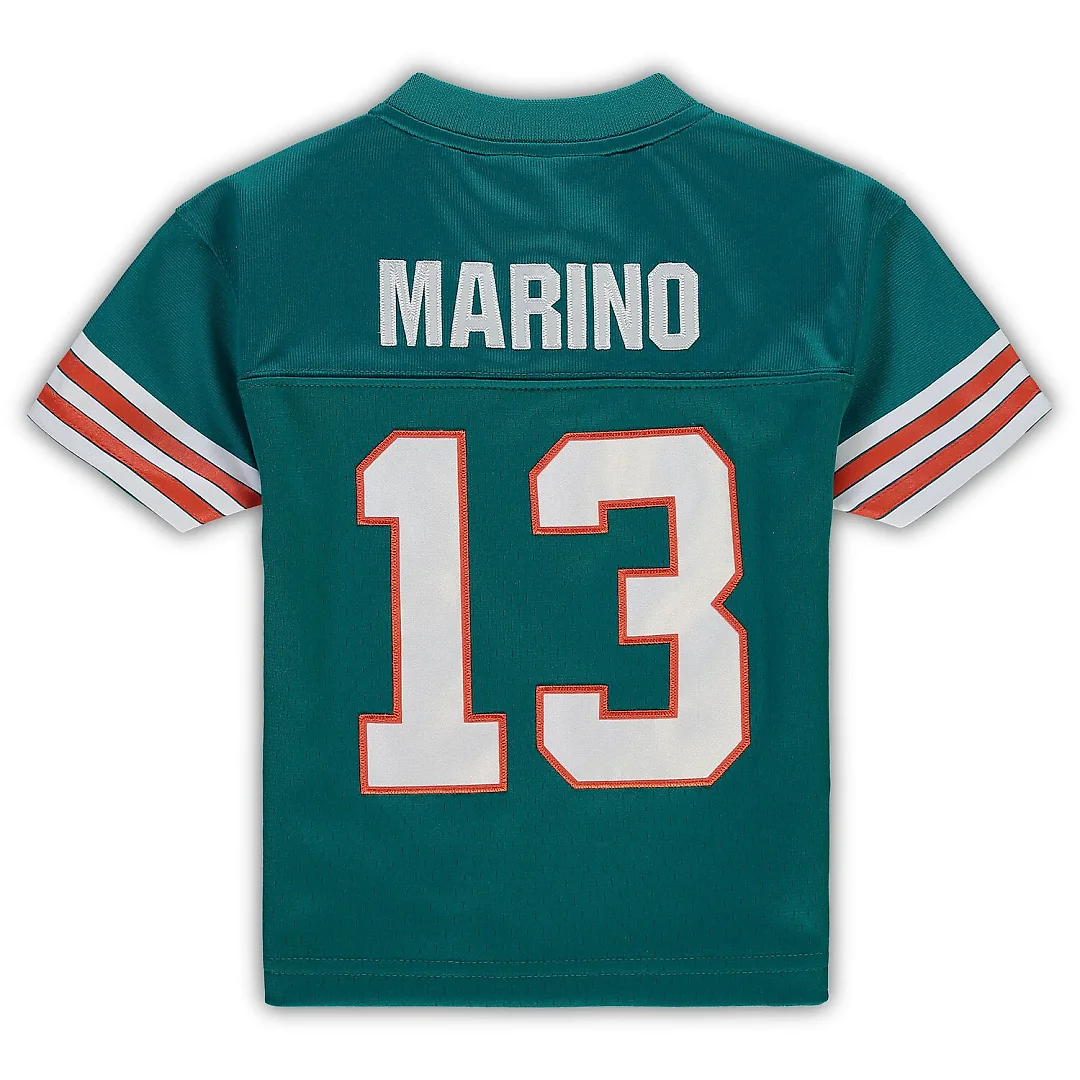 Zennovawear Dan Marino Miami Dolphins Toddler 1984 Retired Legacy Jersey - Aqua