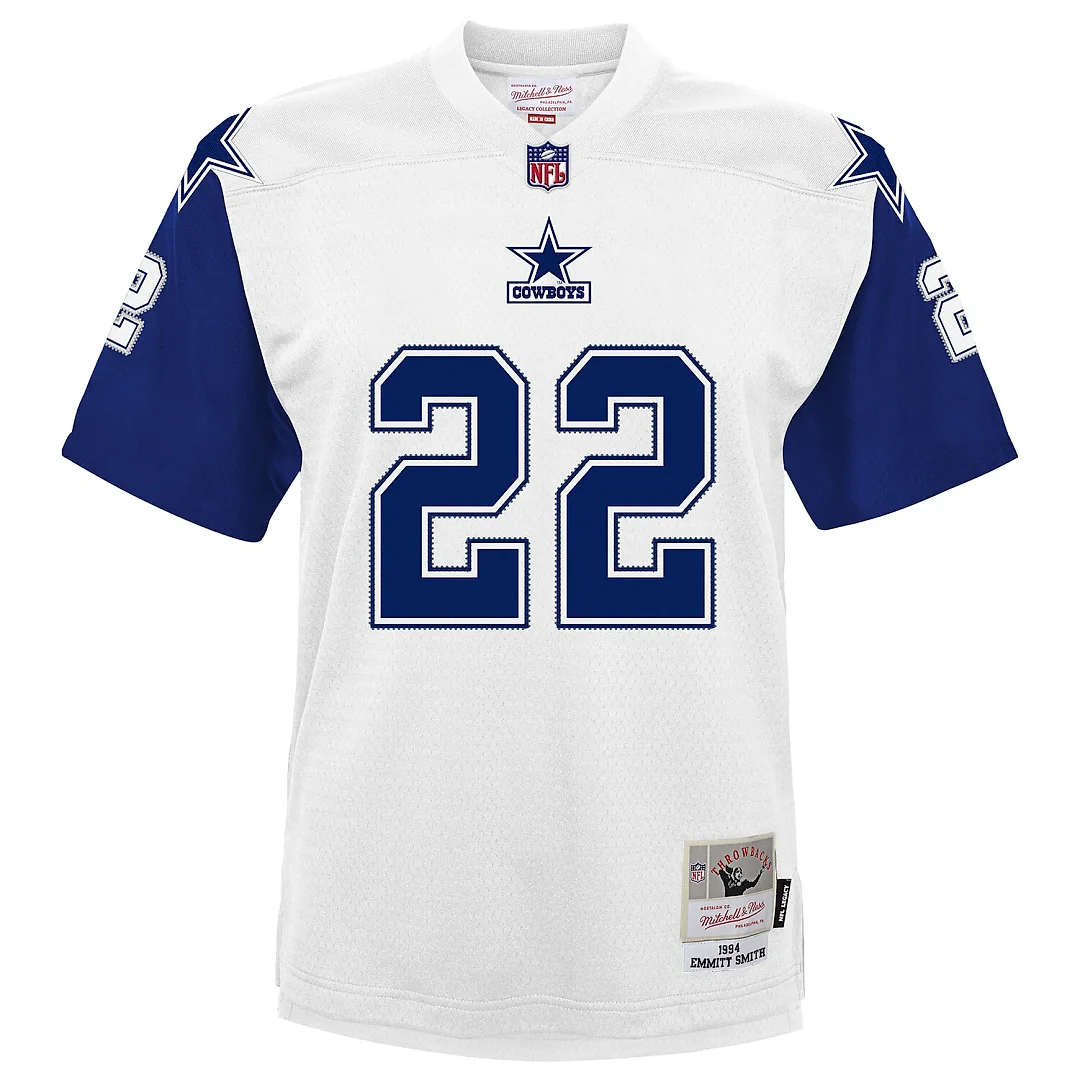 Zennovawear Emmitt Smith Dallas Cowboys Toddler 1994 Alternate Legacy Jersey - White