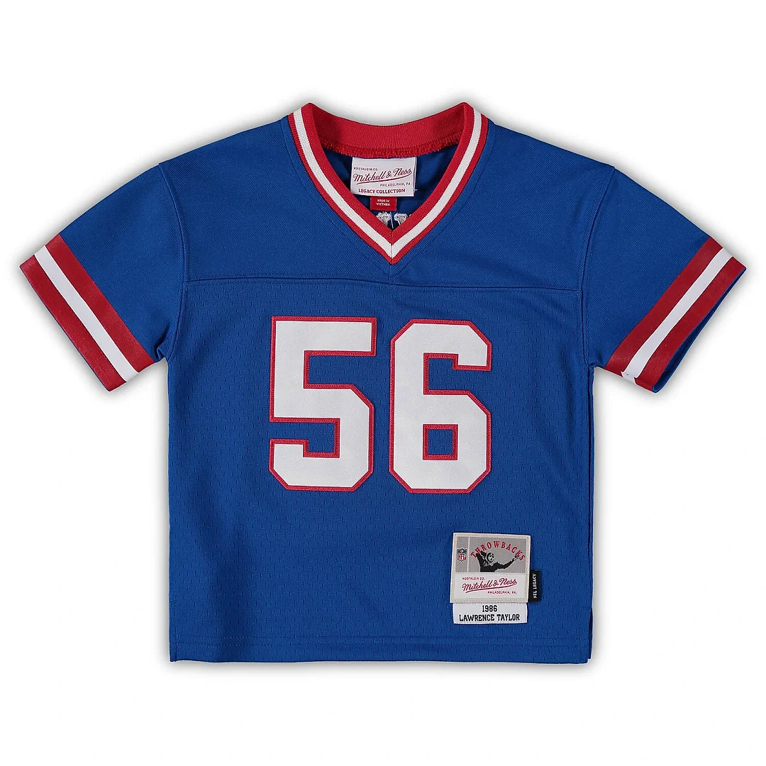 Zennovawear Lawrence Taylor New York Giants Toddler 1986 Retired Legacy Jersey - Royal