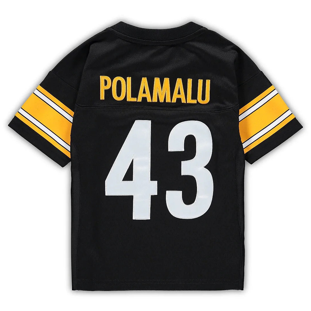 Zennovawear Troy Polamalu Pittsburgh Steelers Toddler 2005 Retired Legacy Jersey - Black