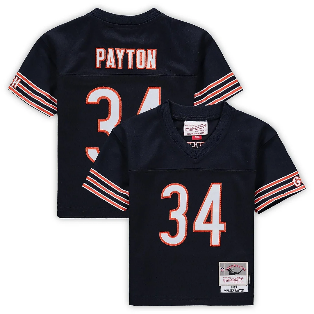 Zennovawear Walter Payton Chicago Bears Toddler 1985 Retired Legacy Jersey - Navy