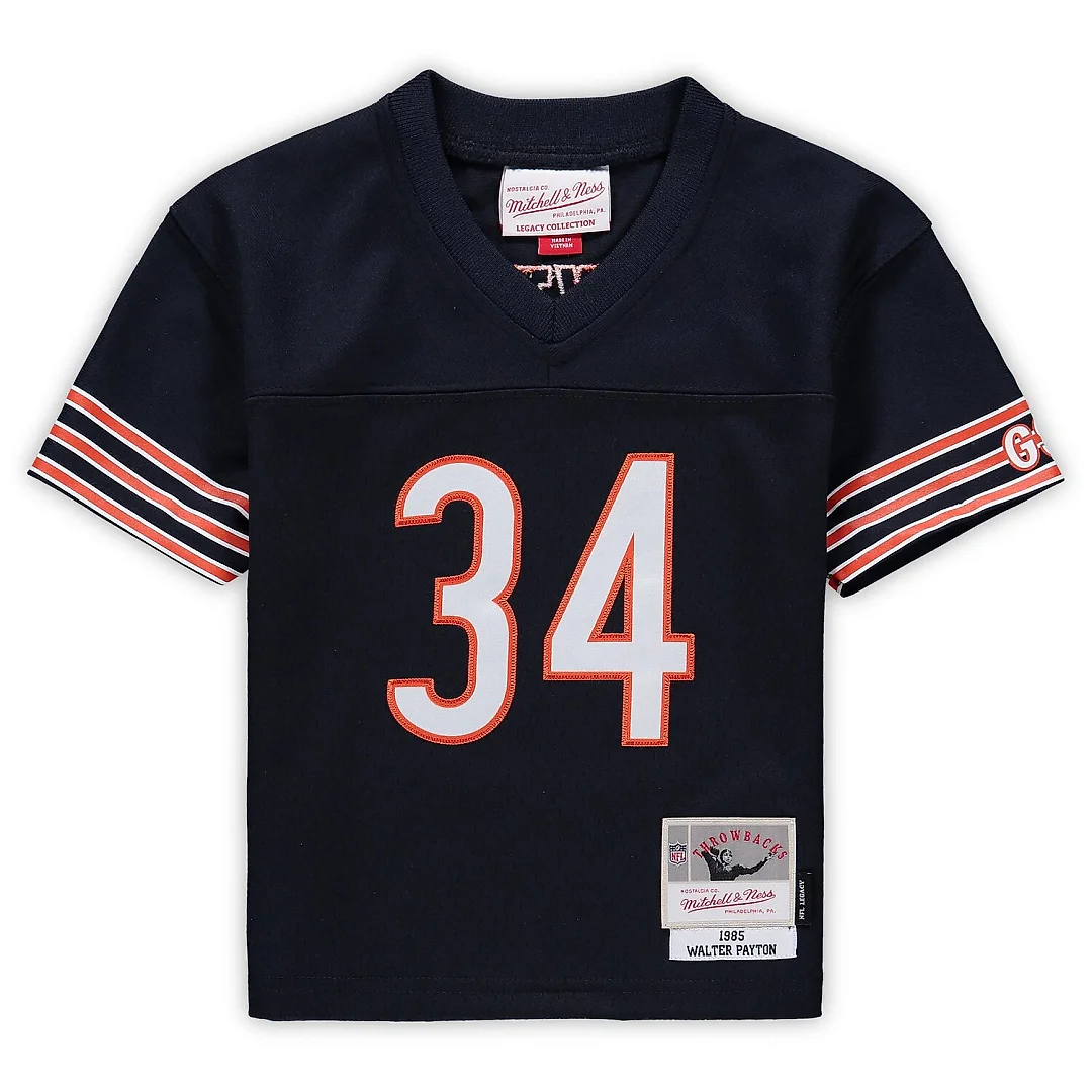 Zennovawear Walter Payton Chicago Bears Toddler 1985 Retired Legacy Jersey - Navy