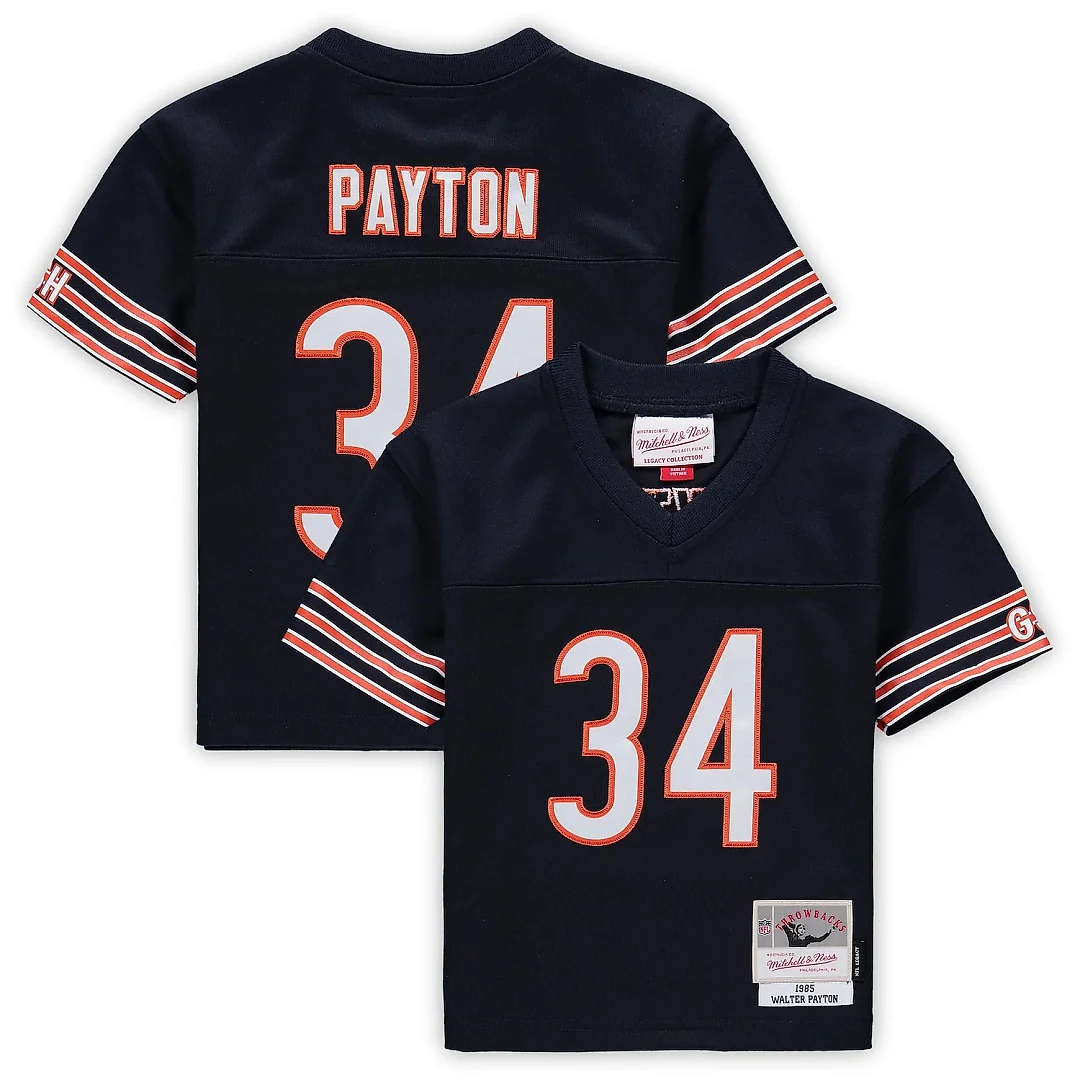 Zennovawear Walter Payton Chicago Bears Toddler 1985 Retired Legacy Jersey - Navy