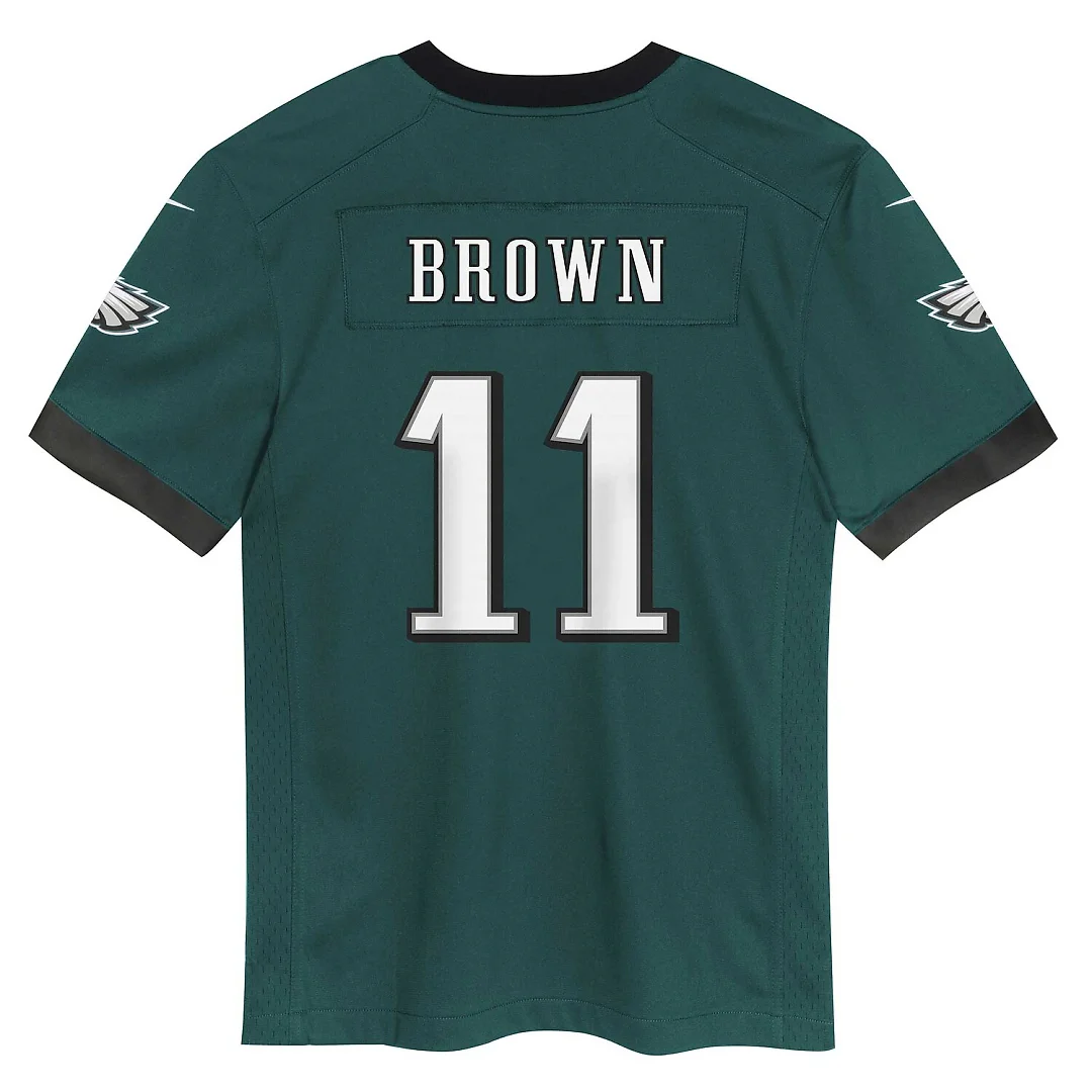 Zennovawear A.J. Brown Philadelphia Eagles Toddler Game Jersey - Midnight Green