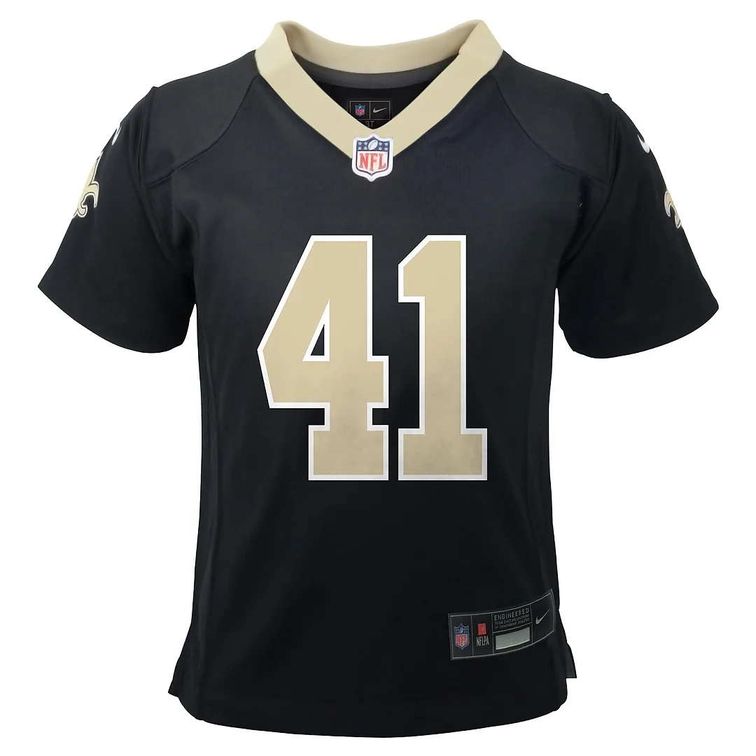 Zennovawear Alvin Kamara New Orleans Saints Toddler Game Jersey - Black