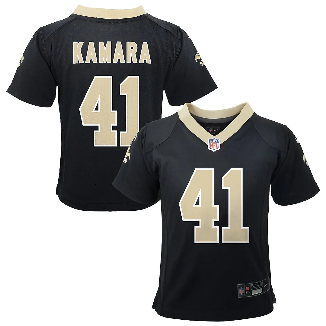 Zennovawear Alvin Kamara New Orleans Saints Toddler Game Jersey - Black