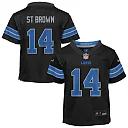 Zennovawear Amon-Ra St. Brown Detroit Lions Toddler Alternate Game Jersey - Black