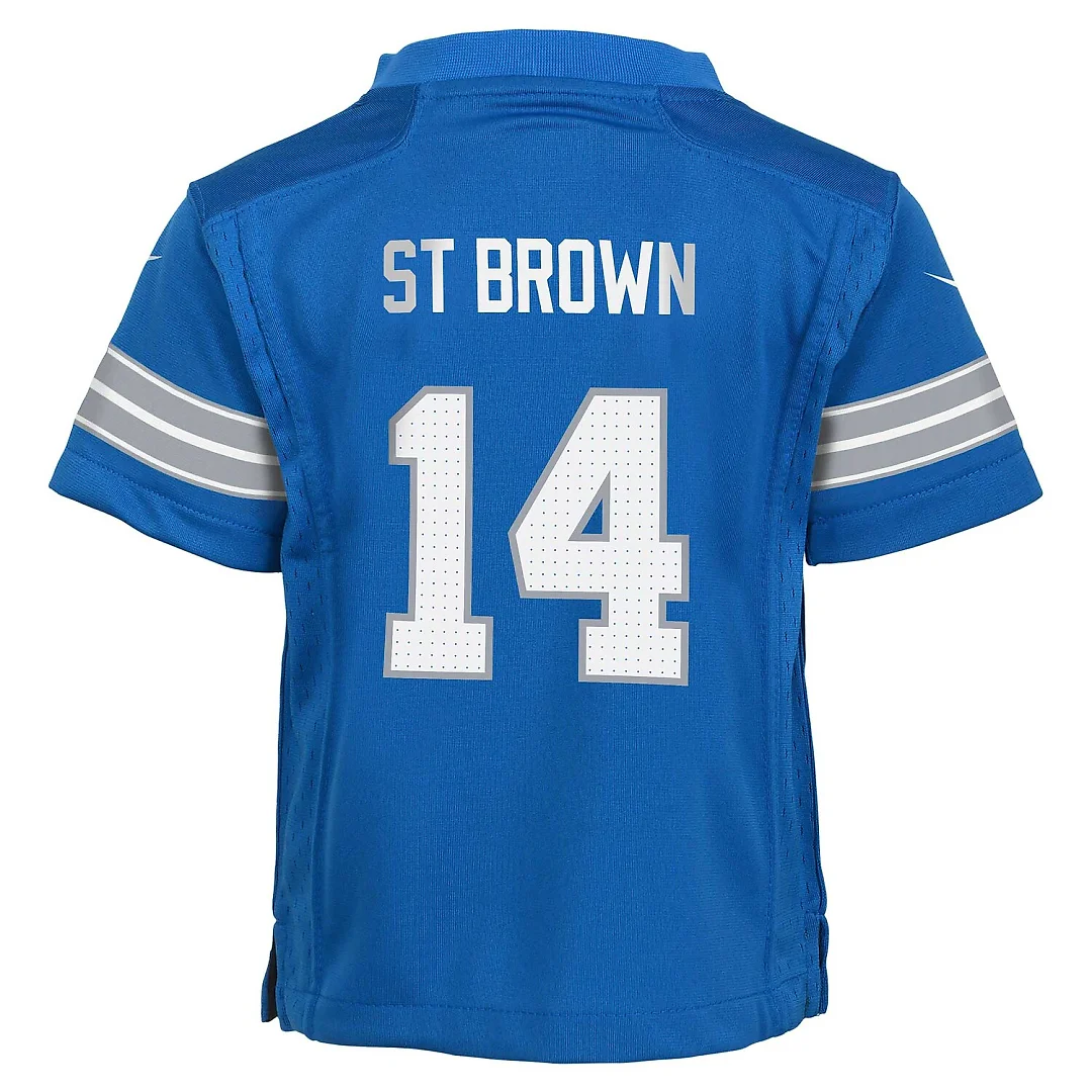 Zennovawear Amon-Ra St. Brown Detroit Lions Toddler Player Game Jersey - Blue