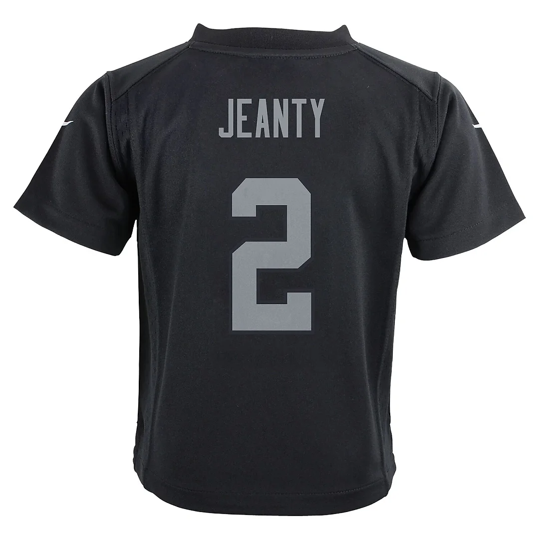 Zennovawear Ashton Jeanty Las Vegas Raiders Toddler Team Game Jersey - Black