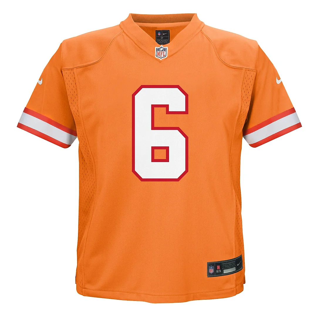 Zennovawear Baker Mayfield Tampa Bay Buccaneers Toddler Alternate Game Jersey - Orange
