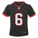 Zennovawear Baker Mayfield Tampa Bay Buccaneers Toddler Alternate Game Jersey - Pewter