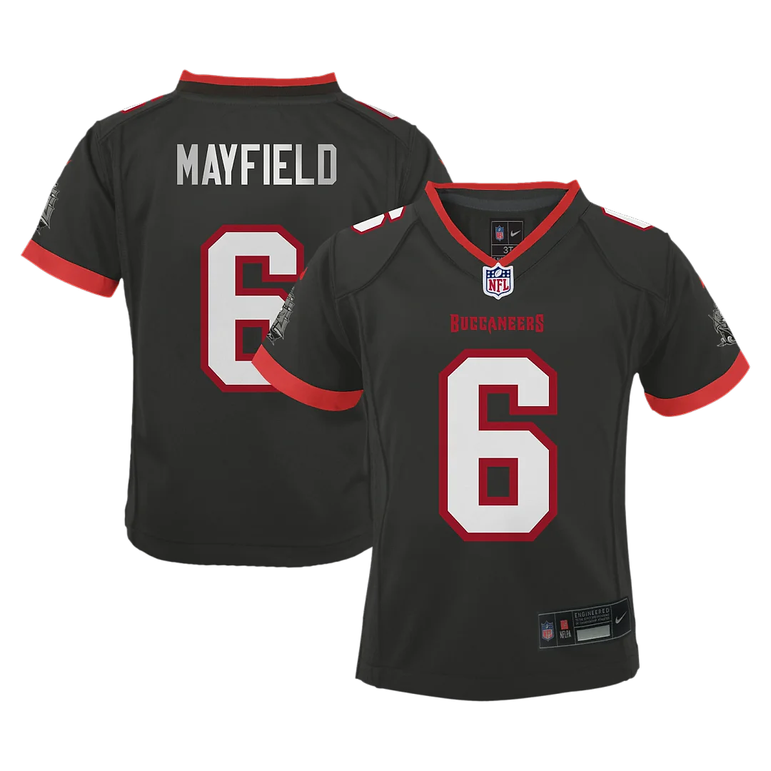 Zennovawear Baker Mayfield Tampa Bay Buccaneers Toddler Alternate Game Jersey - Pewter