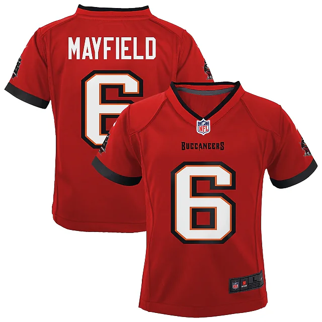 Zennovawear Baker Mayfield Tampa Bay Buccaneers Toddler Game Jersey - Red