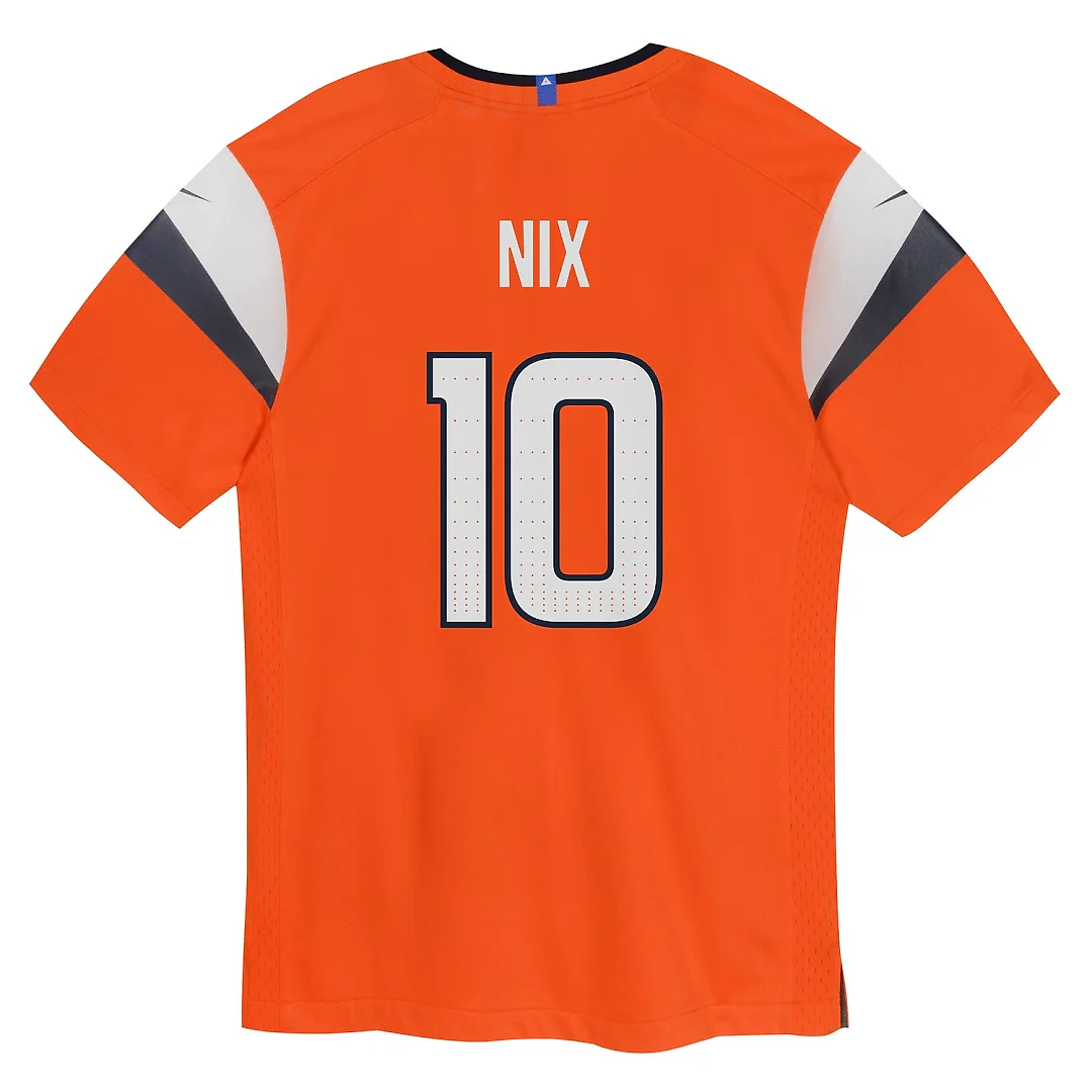 Zennovawear Bo Nix Denver Broncos Toddler Game Jersey - Orange