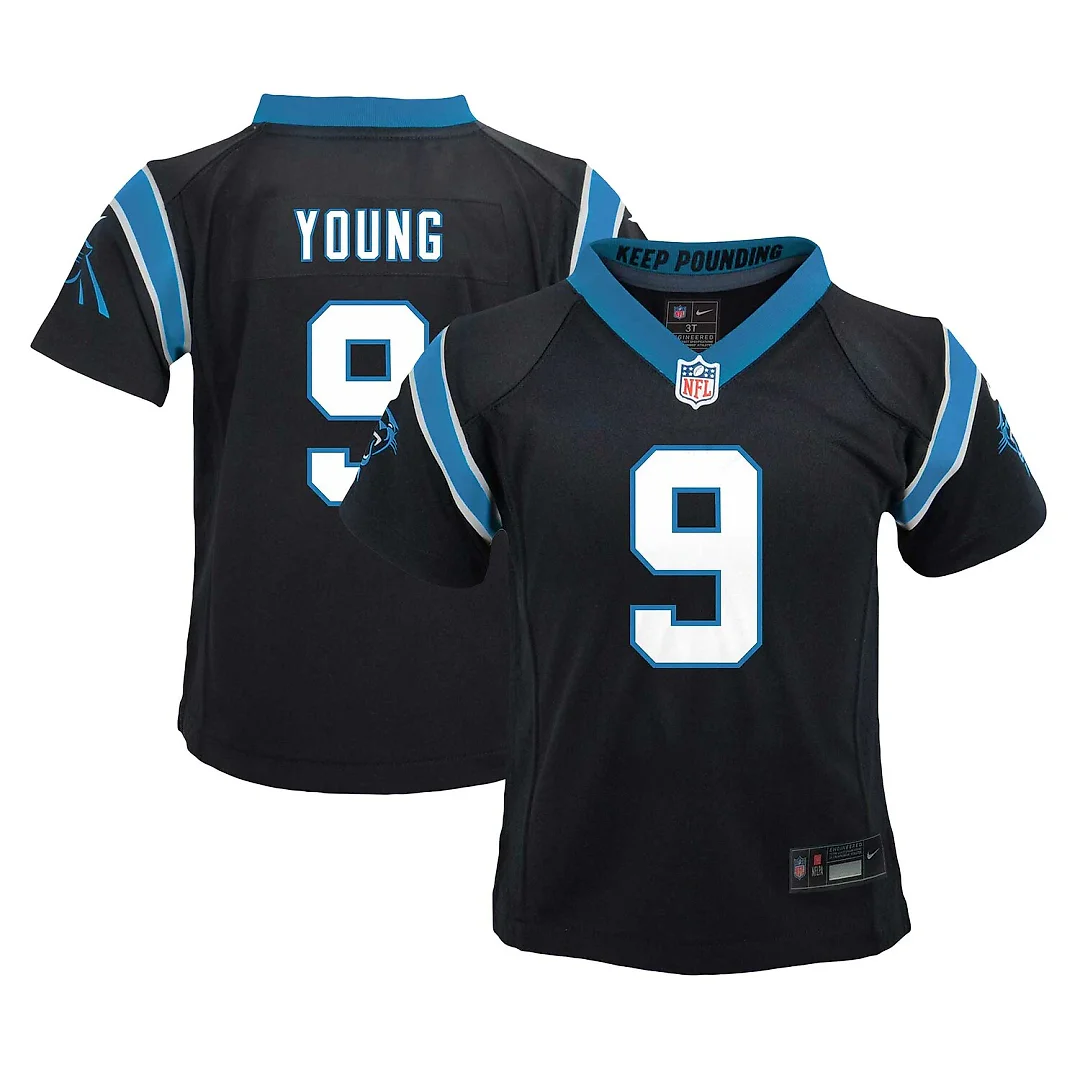 Zennovawear Bryce Young Carolina Panthers Toddler Game Jersey - Black