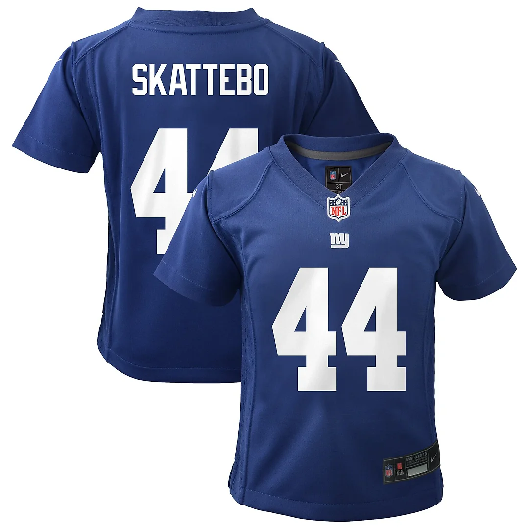 Zennovawear Cam Skattebo New York Giants Toddler Team Game Jersey - Royal