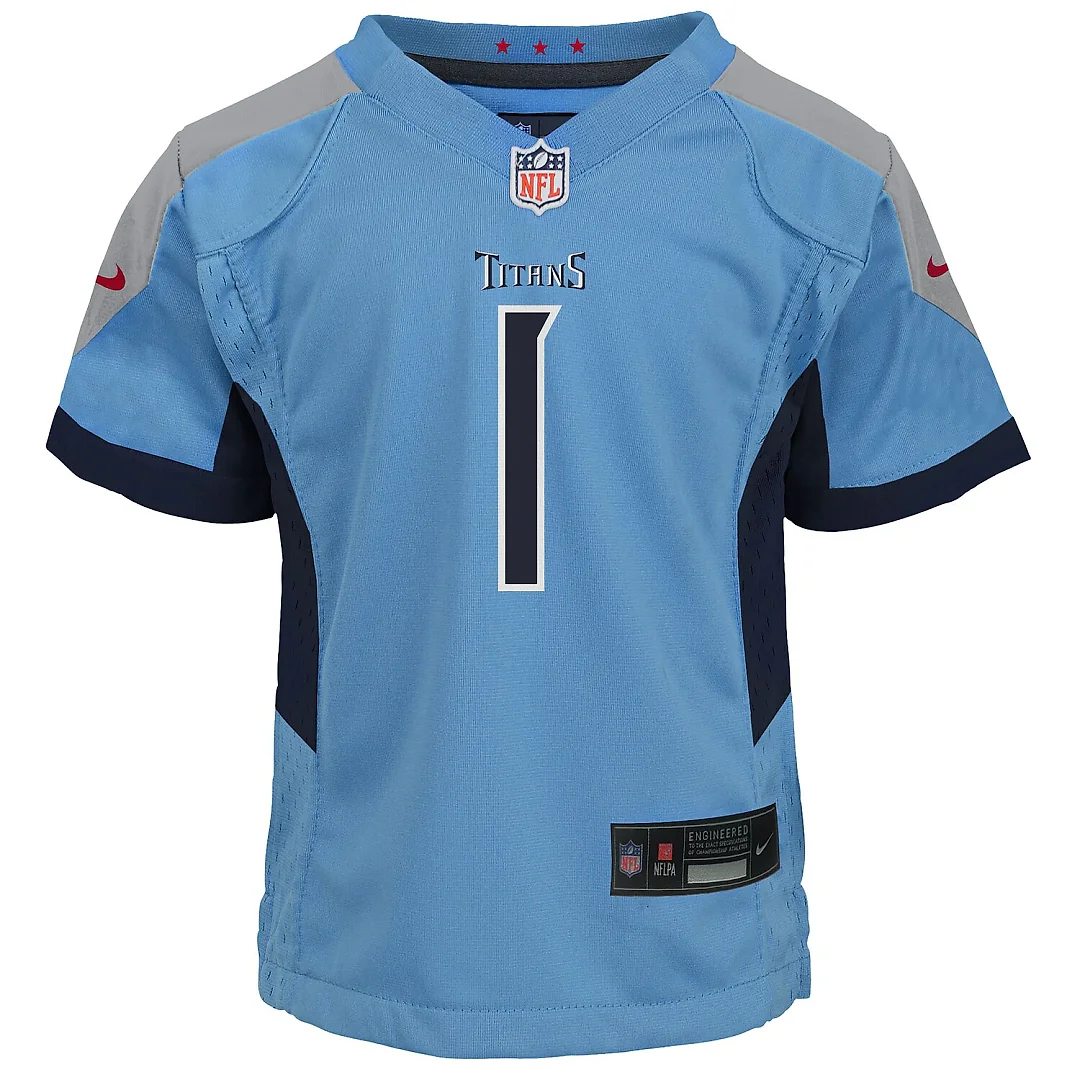 Zennovawear Cameron Ward Tennessee Titans Toddler Game Jersey - Light Blue