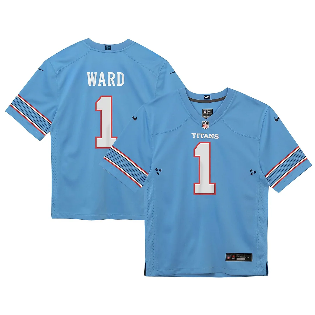 Zennovawear Cameron Ward Tennessee Titans Toddler Team Game Jersey - Light Blue