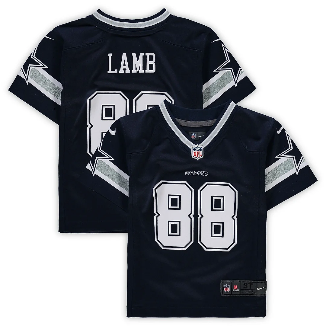 Zennovawear CeeDee Lamb Dallas Cowboys Toddler Player Game Jersey - Navy