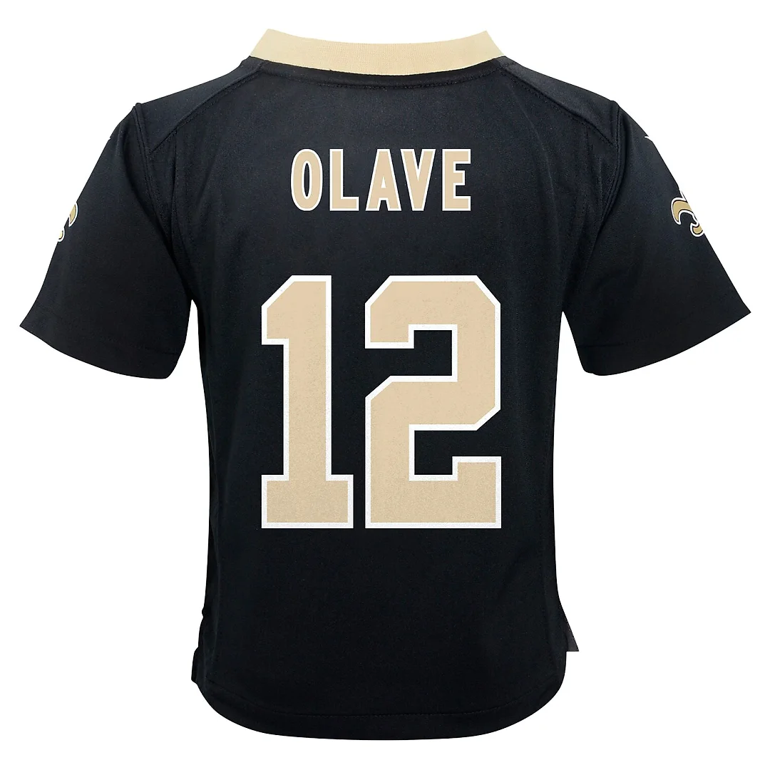 Zennovawear Chris Olave New Orleans Saints Toddler Game Jersey - Black
