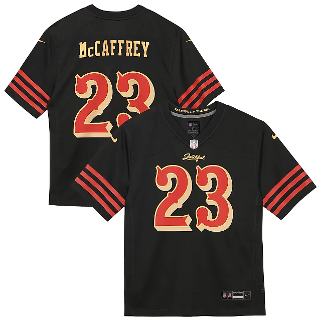 Zennovawear Christian McCaffrey San Francisco 49ers Toddler 2025 Rivalries Collection Game Jersey - Black
