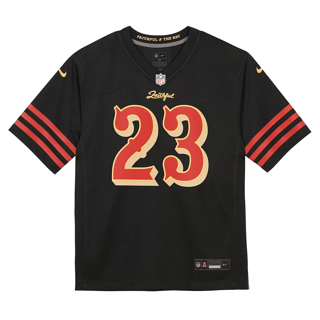 Zennovawear Christian McCaffrey San Francisco 49ers Toddler 2025 Rivalries Collection Game Jersey - Black