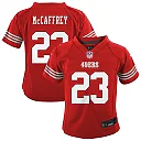 Zennovawear Christian McCaffrey San Francisco 49ers Toddler Game Jersey - Scarlet