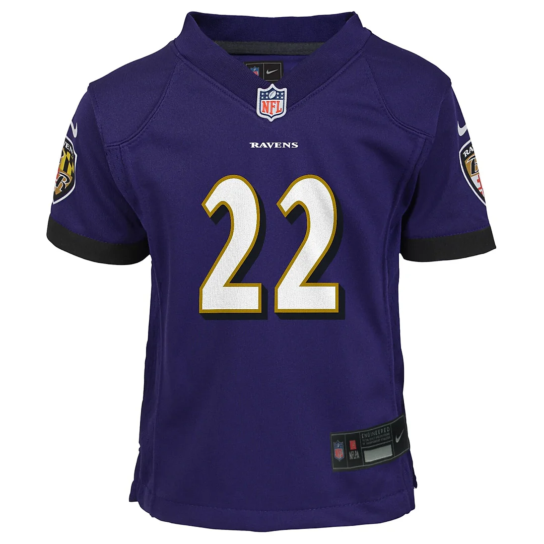 Zennovawear Derrick Henry Baltimore Ravens Toddler Game Jersey - Purple