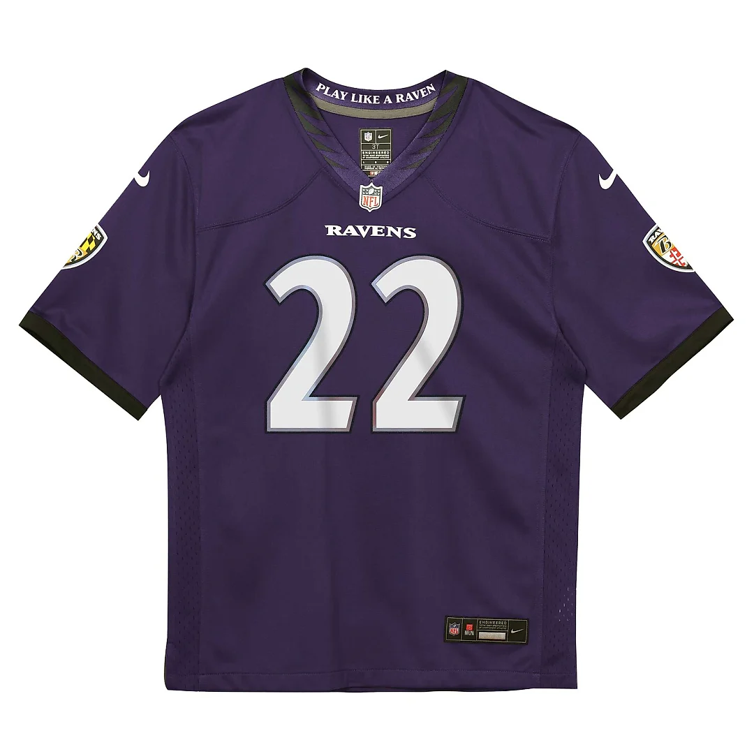 Zennovawear Derrick Henry Baltimore Ravens Toddler Team Game Jersey - Purple
