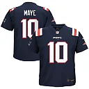 Zennovawear Drake Maye New England Patriots Toddler Game Jersey - Navy