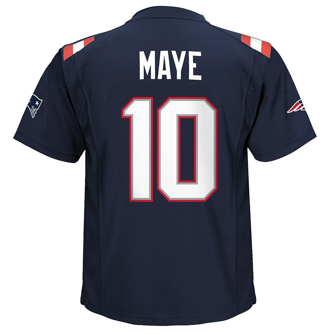Zennovawear Drake Maye New England Patriots Toddler Game Jersey - Navy