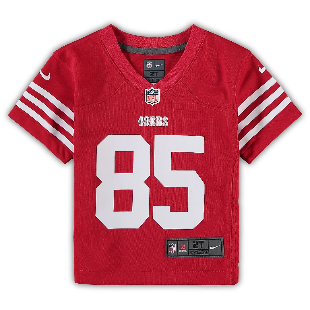 Zennovawear George Kittle San Francisco 49ers Toddler Game Jersey - Scarlet