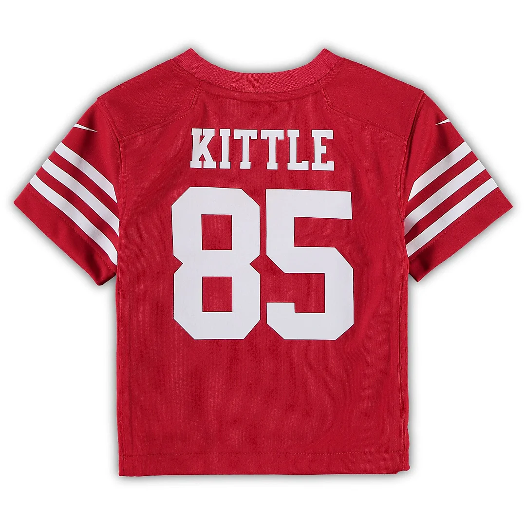 Zennovawear George Kittle San Francisco 49ers Toddler Game Jersey - Scarlet
