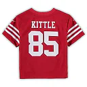 Zennovawear George Kittle San Francisco 49ers Toddler Game Jersey - Scarlet