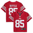 Zennovawear George Kittle San Francisco 49ers Toddler Game Jersey - Scarlet