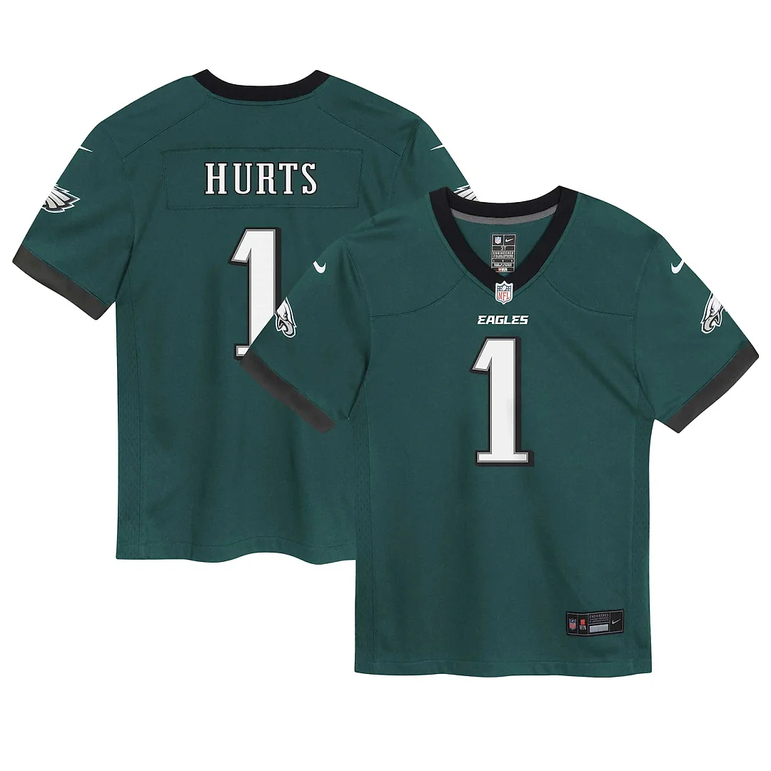 Zennovawear Jalen Hurts Philadelphia Eagles Toddler Game Jersey - Midnight Green