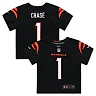 Zennovawear Ja'Marr Chase Cincinnati Bengals Toddler Game Jersey - Black
