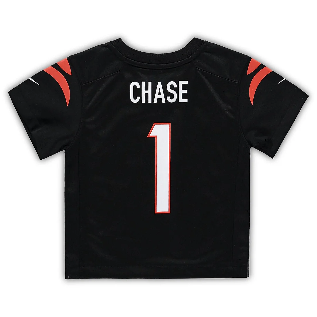 Zennovawear Ja'Marr Chase Cincinnati Bengals Toddler Game Jersey - Black
