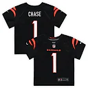 Zennovawear Ja'Marr Chase Cincinnati Bengals Toddler Game Jersey - Black
