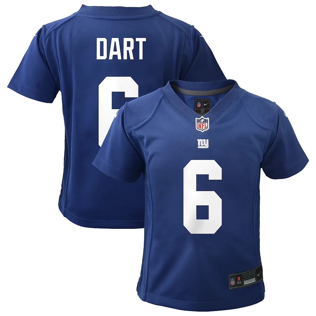 Zennovawear Jaxson Dart New York Giants Toddler Team Game Jersey - Royal
